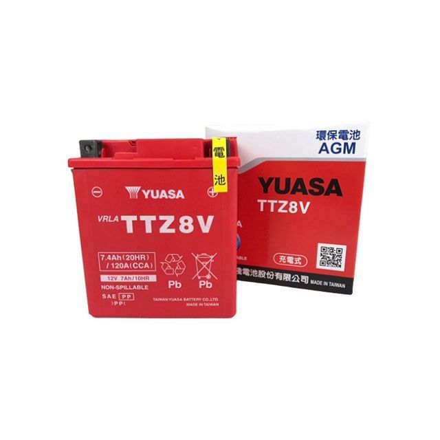 【メーカー直送】台湾 YUASA TTZ8V（GTZ8V 互換） PCX YZF-R25 ・17449205