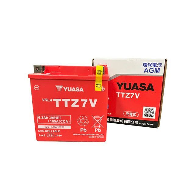【メーカー直送】台湾 YUASA TTZ7V（YTZ7V互換）液入り充電済み ・18666625 8,012円