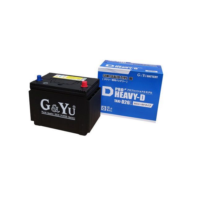 ジー&ユー PRO HEAVY-D TAXI専用バッテリー SHD-TAXI-D26R|モトメガネ 店