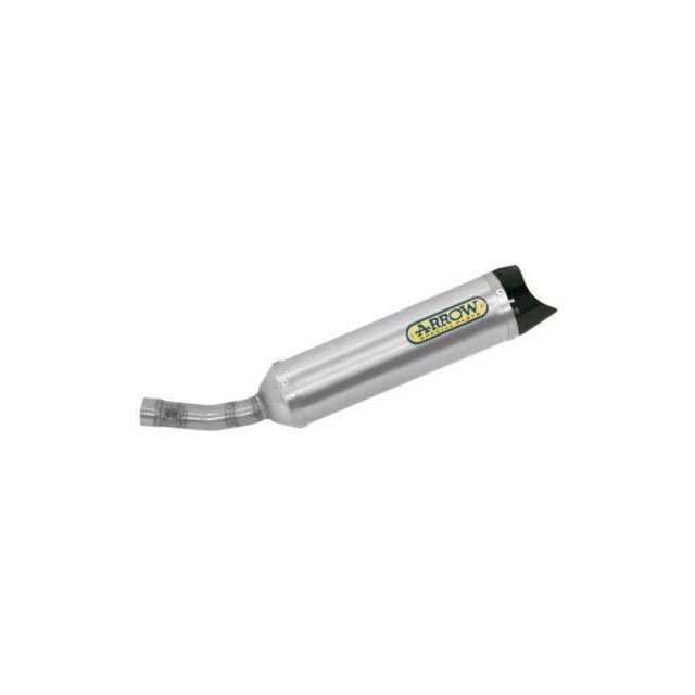 アロー YAMAHA YZF-R125 2019 HOMOLOGATED ALUMINIUM THUNDER SILENCER WITH CARBON END CAP WITH WELDED LINK PIPE | 51518AK arr_51518AK