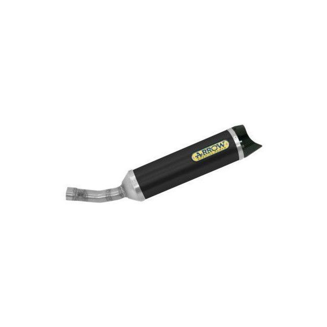 アロー YAMAHA YZF-R125 2019 HOMOLOGATED ALUMINIUM DARK THUNDER SILENCER WITH CARBON END CAP WITH WELDED LINK PIPE ｜ 51518AKN arr_…