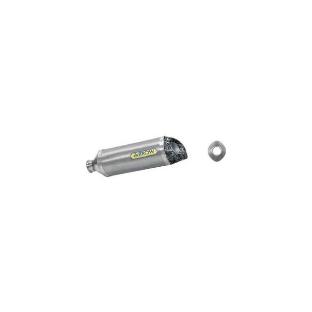 アロー YAMAHA YZF R6 08-10 TITANIUM HOMOLOGATED EXHAUST FOR STOCK COLLECTORS WITH CARBON END-CAP ｜ 71699PK arr_71699PK
