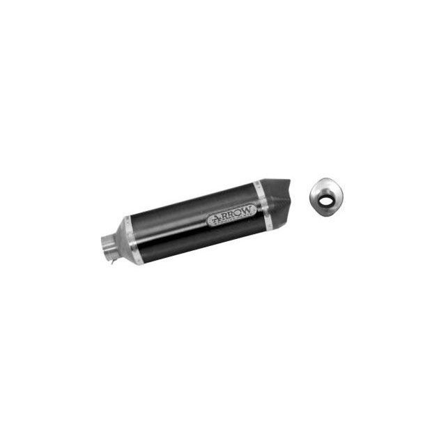 アロー KAWASAKI Z 750 04/06 HOMOLOGATED ALUMINIUM DARK RACE-TECH SILENCER WITH CARBON END CAP ｜ 71706AKN arr_71706AKN