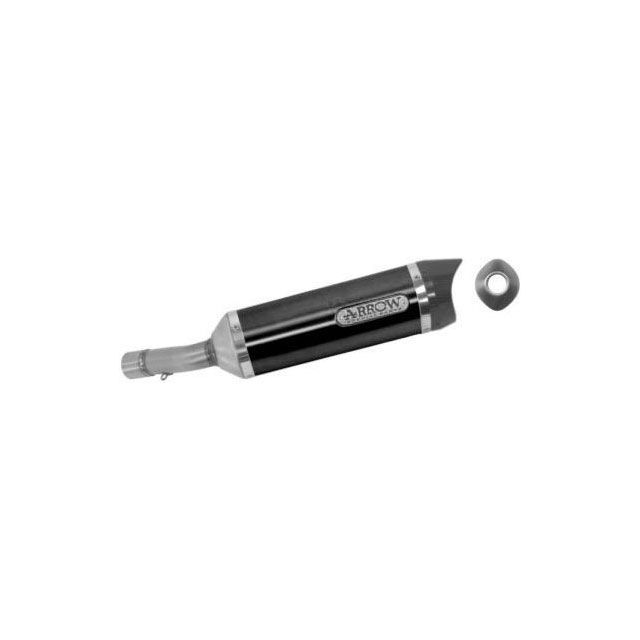 アロー HONDA HORNET 600 07/11 HOMOLOGATED ALUMINIUM DARK THUNDER SILENCER WITH CARBON END CAP | 71722AKN arr_71722AKN|モトメガネ 店