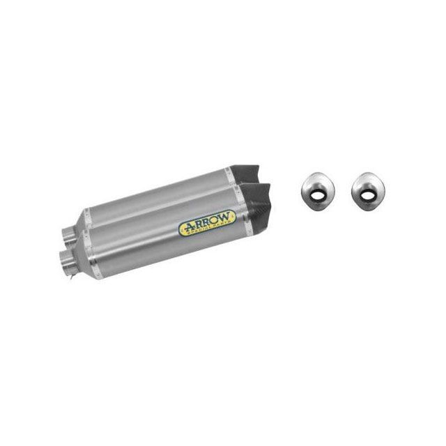 アロー KTM 990 ADVENTURE/ADVENTURE R 09-10 LH ＆ RH HOMOLOGATED ALUMINIUM RACE-TECH SILENCERS WITH CARBON END-CAP ｜ 71763AK arr_71&hellip;｜モトメガネ 店