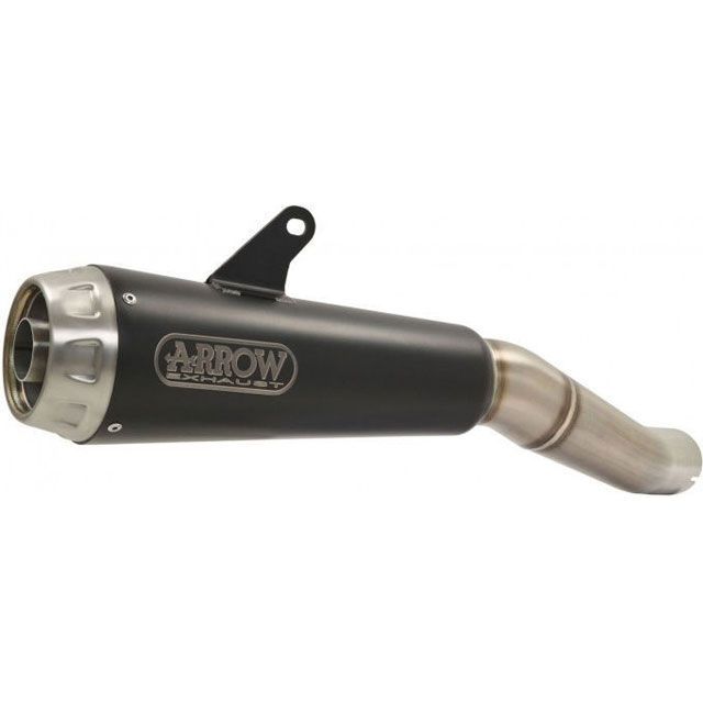 アロー DUCATI SCRAMBLER 800 CLASSIC-CAFE RACER HOMOLOGATED PRO-RACE NICHROM DARK SILENCER FOR LINK PIPE ｜ 71876PRN arr_71876PRN