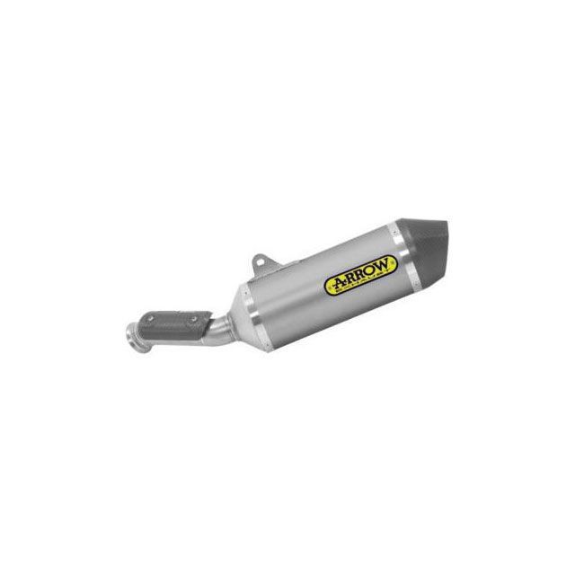 アロー KTM DUKE 790 18 HOMOLOGATED TITANIUM RACE-TECH SILENCER WITH CARBON END CAP AND WELDED LINK PIPE ｜ 71890PK arr_71890PK