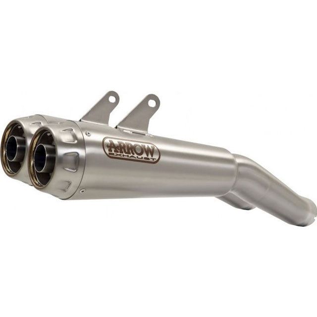 アロー DUCATI HYPERMOTARD 950 2019 HOMOLOGATED PRO-RACE NICHROM RH＋LH SILENCERS WITH WELDED LINK PIPE ｜ 71895PRI arr_71895PRI