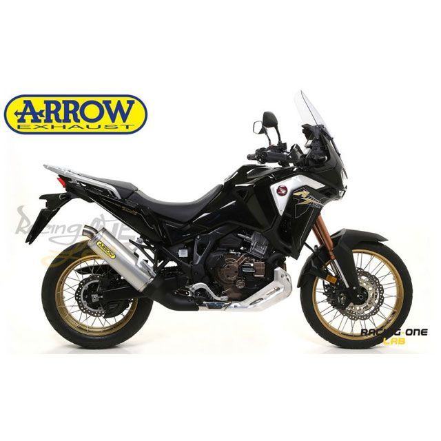 アロー エキゾーストマフラー サイレンサーMaxi Race-Tech アルミエンドキャップ Ece Euro4 ｜ 72625AO arr_72625AO