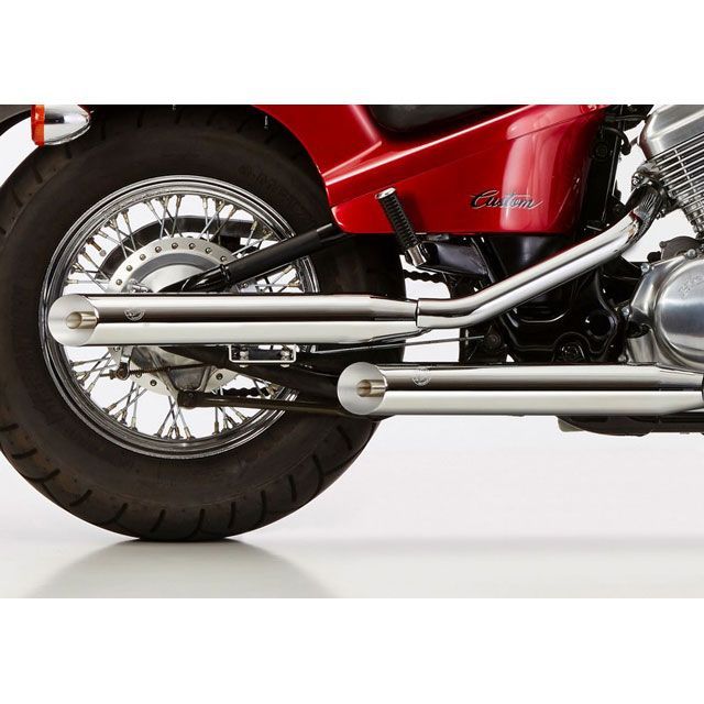 ファルコン Cromo Line 4 サイレンサー 右側 2マニフォールド付き シルバーHONDA VT 600 C Shadow （1988-2000） ｜ 65240410 VT 600 C Shadow fal_65240410