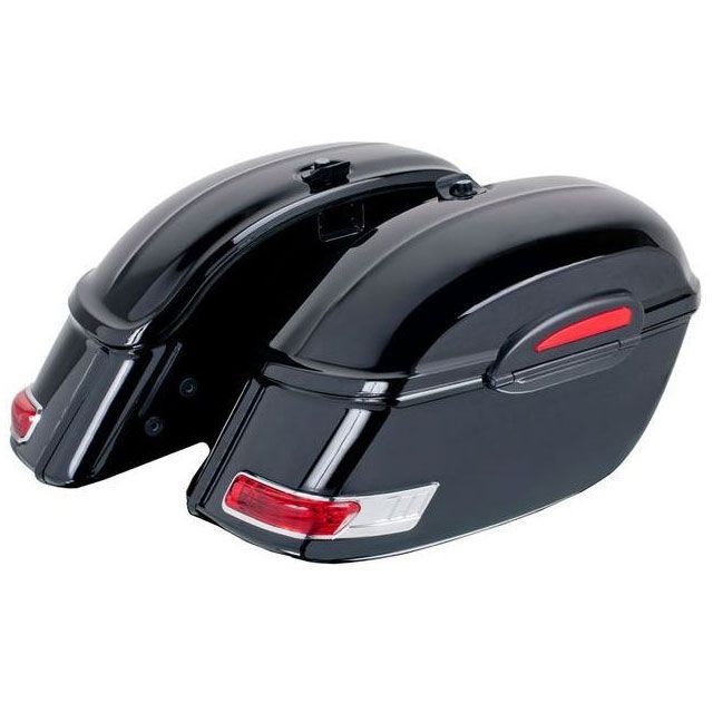カスタムアクセス Rigid Left Saddlebags Touring Model Black ｜ AR0005N cma_AR0005N