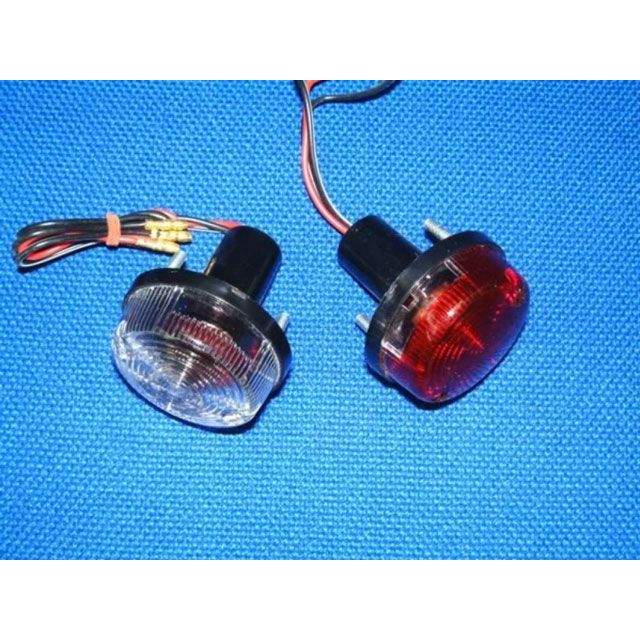 ピラミッドプラスチック Round Shotgun Red Tail Lights - Pair ｜ 08016 Universal pyr_08016