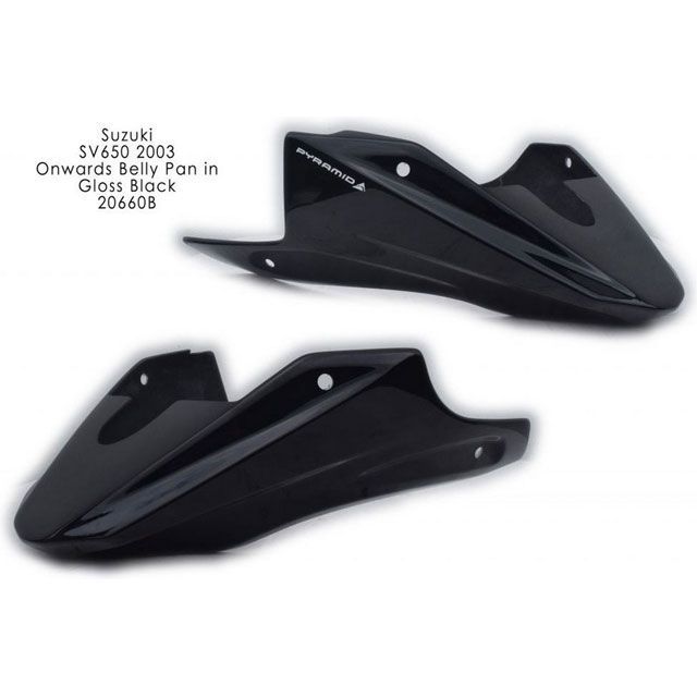 ピラミッドプラスチック Suzuki SV 650 N Belly Pan Gloss Black 2003>2015 | 20660B SV 650 N pyr_20660B|モトメガネ 店