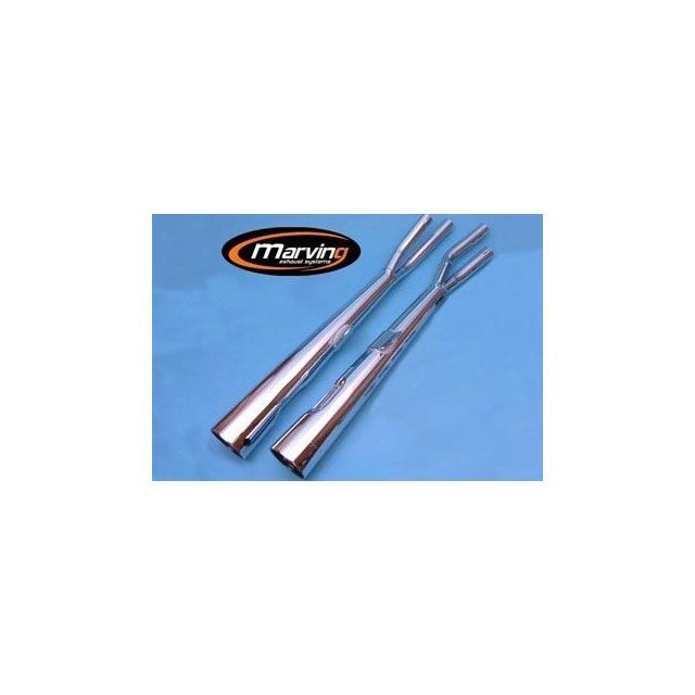 マービング デュアルマフラー Marvi クロム - EU公道走行認可 for Honda CB 350 FOUR CB 350 FOUR mvg_H-2065-BC