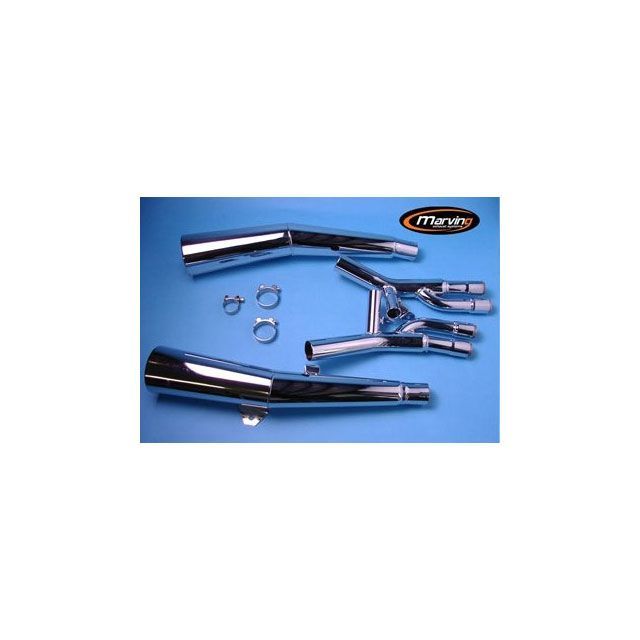 マービング デュアルマフラー Master クロム - EU公道走行認可 for Honda CB 750 SEVEN FIFTY CB 750 SEVEN FIFTY mvg_H-2135-BC