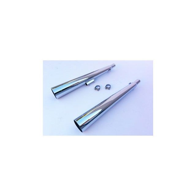 マービング デュアルマフラー Marvi クロム - EU公道走行認可 for Suzuki GSX 400 F GSX 400 F mvg_S-2038-BC