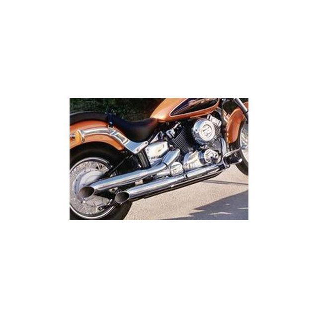 マービング デュアルマフラー Legend クロム for Yamaha XVS 650 DRAG STAR 04 XVS 650 DRAG STAR mvg_Y-CP38-BC｜モトメガネ 店