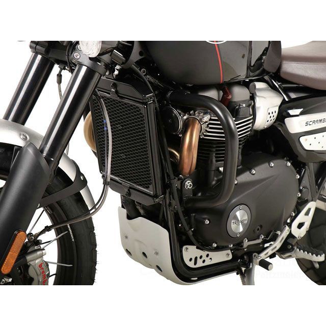 ヘプコ＆ベッカー エンジンガード（ブラック） ScrambleR1200XC ScrambleR1200XE 501-7587-0001｜モトメガネ 店