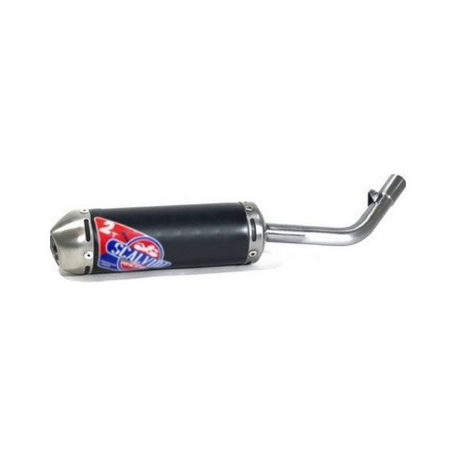 スカルビーニ ラウンド ブラックアノダイズド 直径 70mm サイレンサー INOXエンドキャップ | 002.053113 YZ 85 sca_002-053113|モトメガネ 店