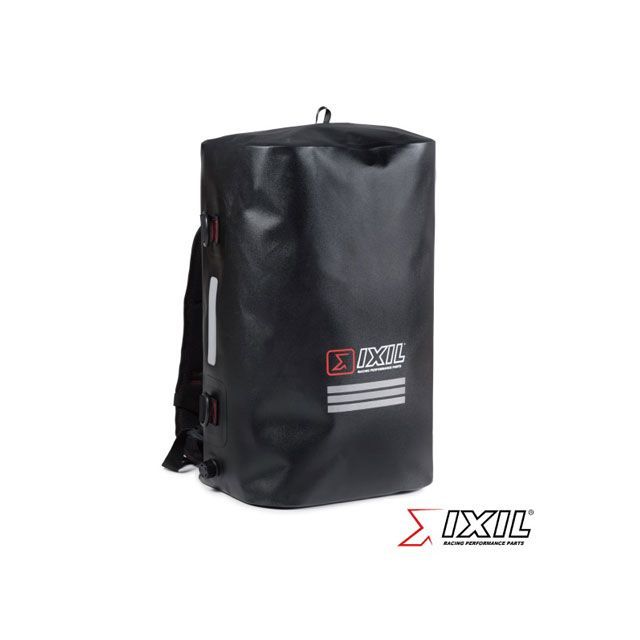 イクシル IXIL製 バイク用 防水 ツーリングバック シートバック リュックサック 35L ブラック 汎用 IX-BG021-BK|モトメガネ 店