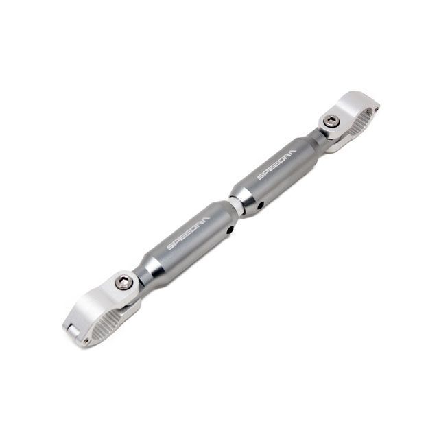 SPEEDRA アジャスタブルハンドルブレース 225mm-330mm 汎用 クランプ シルバー センターバー マットチタン AHB0101MTM