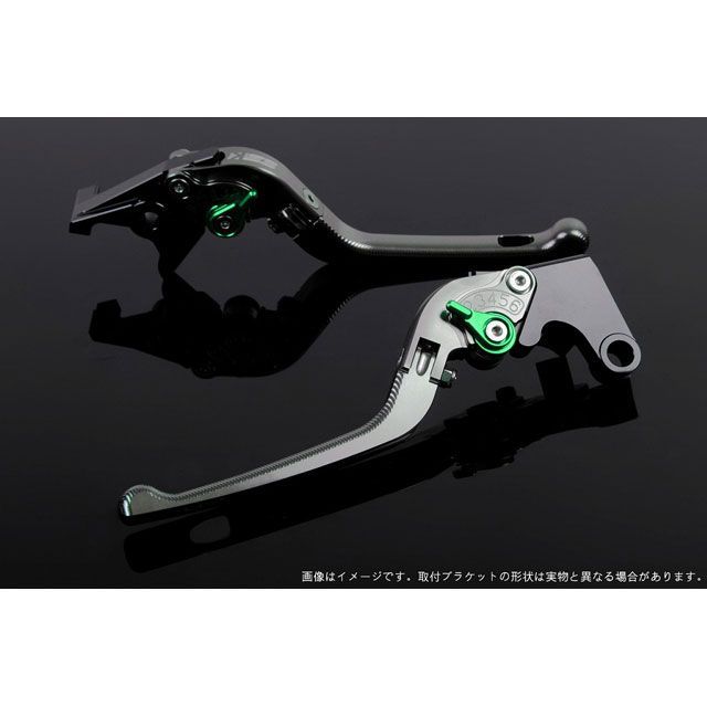 SPEEDRA アジャストレバー 3D可倒式（レバー本体カラー：チタン） ADV150 アジャスターカラー グリーン LVDG078TM-GN