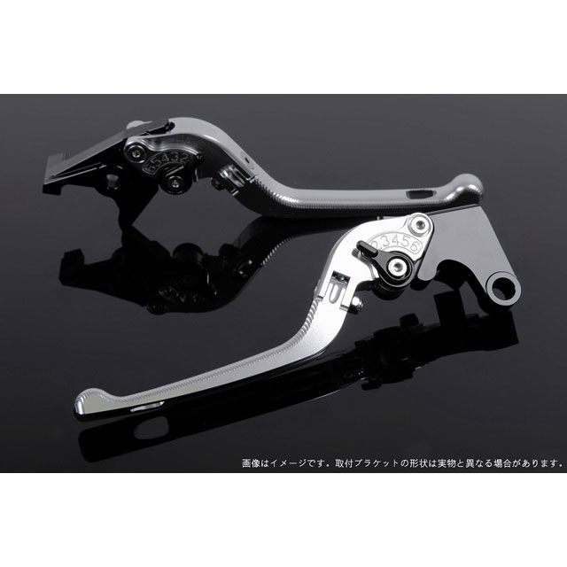SPEEDRA アジャストレバー 3D可倒式（レバー本体カラー：シルバー） アジャスターカラー ブラック LVDG079SR-BK