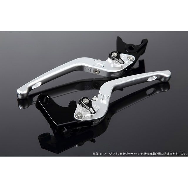 SPEEDRA アジャストレバー 3D可倒式（レバー本体カラー：マットシルバー） アジャスターカラー マットブラック LVDM079SR-BK
