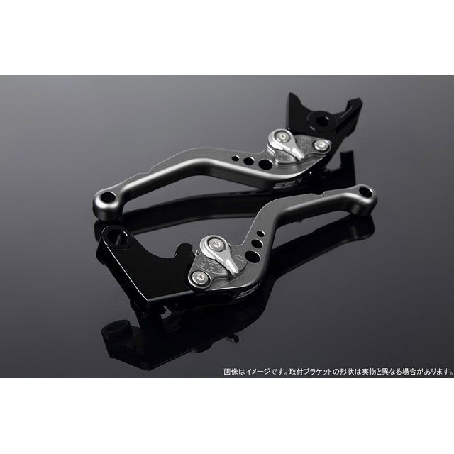 SPEEDRA アジャストレバー スタンダードショート（レバー本体カラー：マットチタン） ハイパーモタード939 SP スクランブラーカフェレーサー アジャスターカラー マットシルバー LVCM080TM-SR｜モトメガネ 店