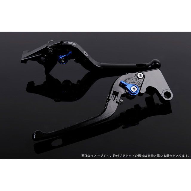 SPEEDRA アジャストレバー 3D可倒式（レバー本体カラー：ブラック） スクランブラーカフェレーサー アジャスターカラー ブルー LVDG080BK-BE