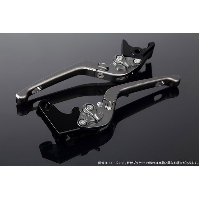 SPEEDRA アジャストレバー 3D可倒式（レバー本体カラー：マットチタン） スクランブラーカフェレーサー アジャスターカラー マットチタン LVDM080TM-TM｜モトメガネ 店