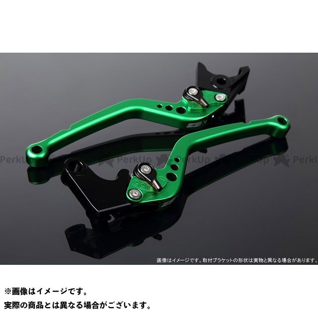 SPEEDRA アジャストレバー スタンダードロング（レバー本体カラー：マットグリーン） XMAX アジャスターカラー マットブラック LVBM081GN-BK｜モトメガネ 店