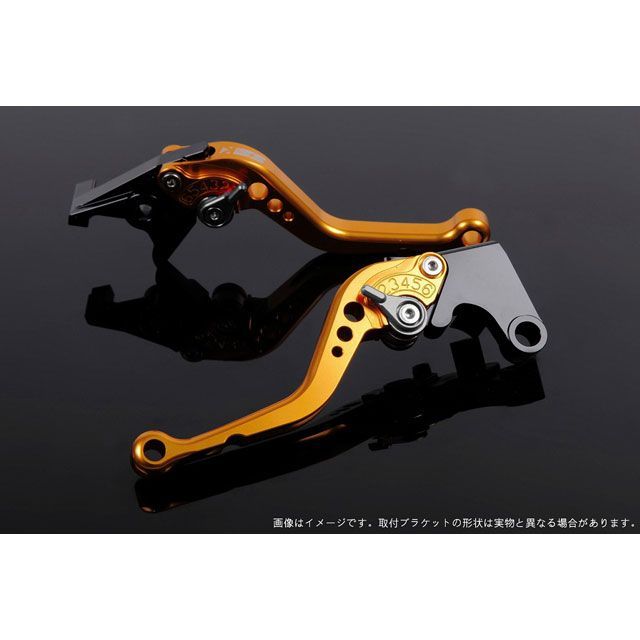 SPEEDRA アジャストレバー スタンダードショート（レバー本体カラー：ゴールド） XMAX アジャスターカラー チタン LVCG081GD-TM｜モトメガネ 店