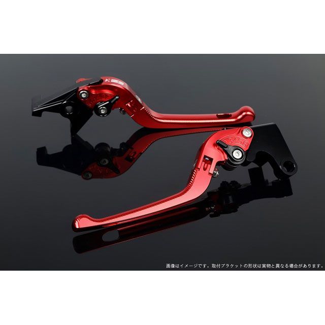 SPEEDRA アジャストレバー 3D可倒式（レバー本体カラー：レッド） XMAX アジャスターカラー ブラック LVDG081RD-BK