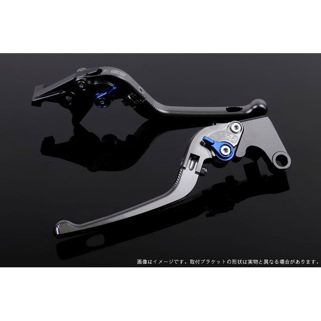 SPEEDRA アジャストレバー 3D可倒式（レバー本体カラー：チタン） XMAX アジャスターカラー ブルー LVDG081TM-BE