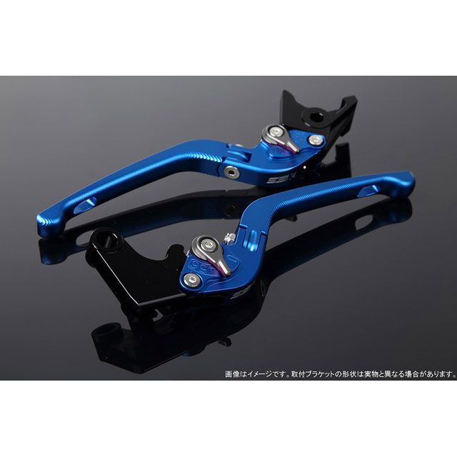 SPEEDRA アジャストレバー 3D可倒式（レバー本体カラー：マットブルー） XMAX アジャスターカラー マットチタン LVDM081BE-TM｜モトメガネ 店