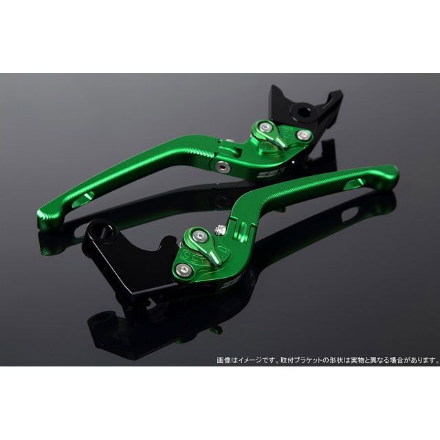SPEEDRA アジャストレバー 3D可倒式（レバー本体カラー：マットグリーン） XMAX アジャスターカラー マットグリーン LVDM081GN-GN
