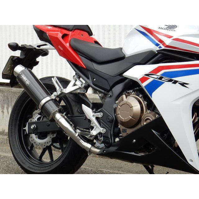 ダブルアールズ ラウンドタイプ ステンレス/カーボン CBR400R/ABS BC1430JM