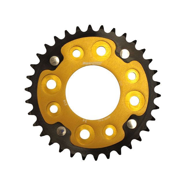 スーパースプロックス リアスプロケット STEALTH（ステルス） 214-34T（ゴールド） GROM MONKEY125 RST-214：34-GLD