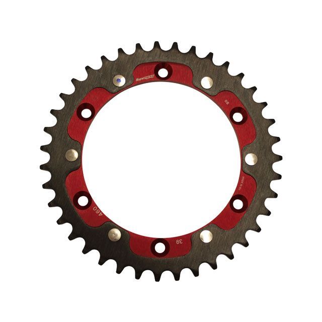 スーパースプロックス リアスプロケット STEALTH(ステルス) 460-39T(レッド) RST-460:39-RED|モトメガネ 店