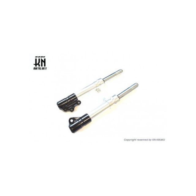 KN企画 フロントフォーク 【ブラック/シルバー】 スーパーJOGZR/リモコンJOGZR【前期】】 FF00-BKSV｜モトメガネ 店