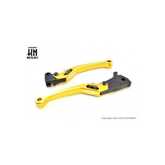 KN企画 NCY 調整式ブレーキレバー【Gアクシス/BW&rsquo;S100/BW&rsquo;S125】ゴールド 102I04BWS125GO｜モトメガネ 店