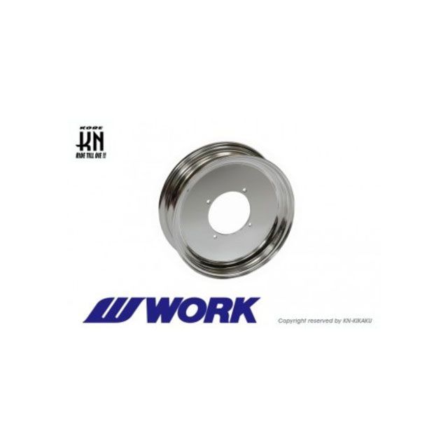 KN企画 WORK Gee9s コラボレーションホイール【バフアルマイト】12inch/3.5J【タイプLS】 KN-W1235CR-LS｜モトメガネ 店