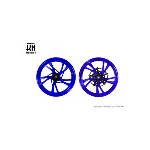 KN企画 MOS 鍛造アルミホイール前後セット【GSX125/150】ブルー Z-GSX-FG-5-05-KN