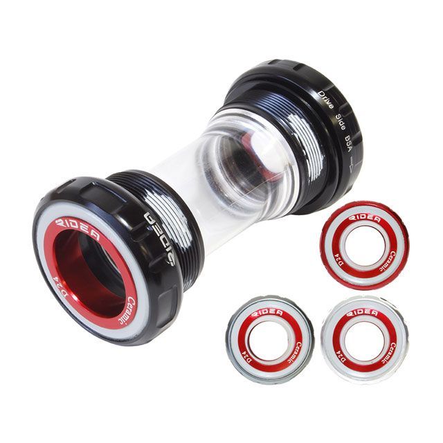 リデア（自転車） BB24-ES68 Bottom Bracket 68mm/BC1.37mm カラー ブラック（内径φ34mm） BB24-ES68