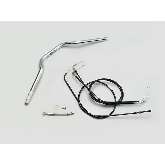 ハリケーン ヨーロピアン1型 ハンドルSET(クロームメッキ) W800 H717-009C|モトメガネ 店
