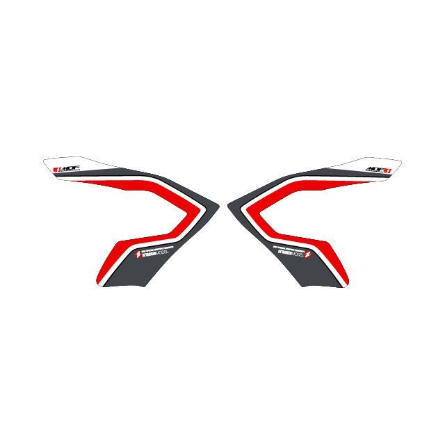 【メーカー直送】エムディーエフ PCX/PCX160/PCX e：HEV グラフィックキット レッド PCX/PCX160/PCX e：HEV タイプ フロントサイド M21PCX-A-RD-FS