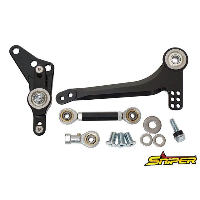 スナイパー NINJA ZX-25R ストリート用バックステップ対応 逆シフト変換キット 黒 ZX-25R SE SP0121BK|モトメガネ 店
