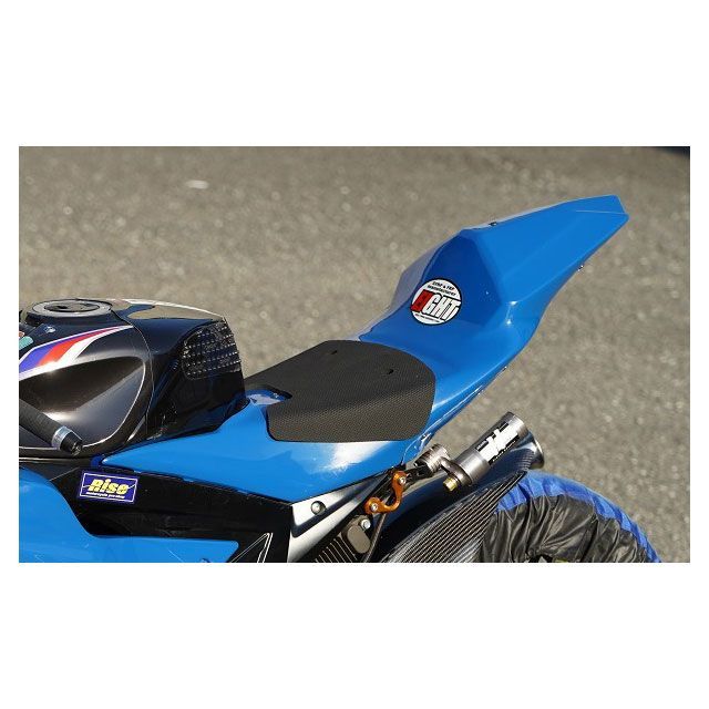 才谷屋ファクトリー シングルシート/レース/バフ済み/裏板ファスナー留/青ゲル GSX-R125/150 ES9GX12SSR-BL4|モトメガネ 店