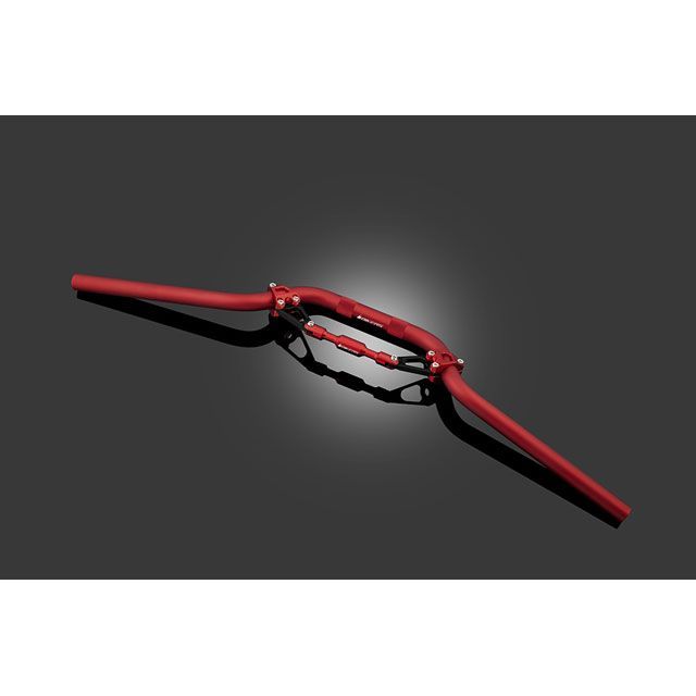 バイカーズ アルミバーハンドル ブレース付 KSR PRO Z125 PRO カラー レッド K0109-RED|モトメガネ 店